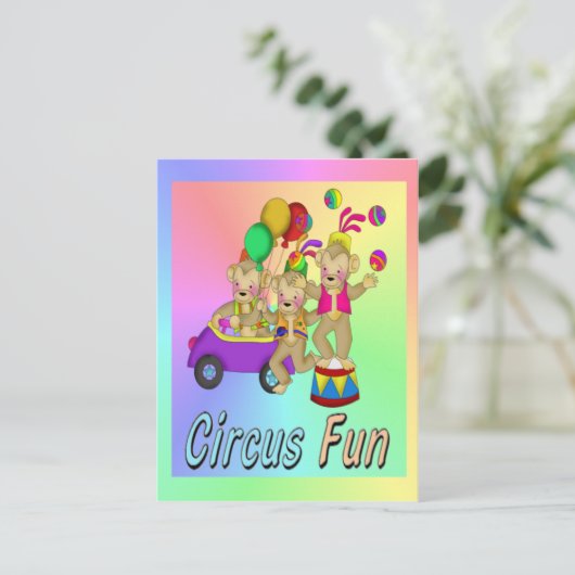 Zirkusspass Postkarte (Stehend Vorderseite)