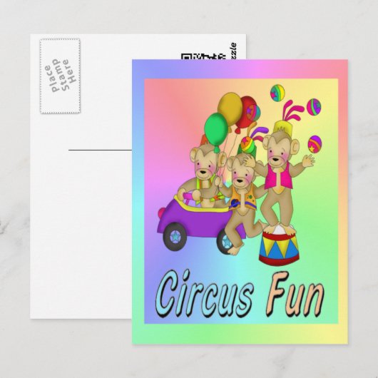 Zirkusspass Postkarte (Vorne/Hinten)