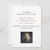 Zirkusthema Geburtstagseinladungskarte Einladung (Rückseite)