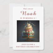 Zirkusthema Geburtstagseinladungskarte Einladung (Vorderseite)