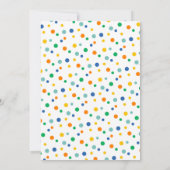 Zirkustiere Einladungen zum Geburtstag (Rückseite)