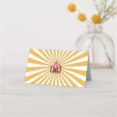 Zirkustiere Karnevalsbüffet-Platzkarten Platzkarte (Rückseite)