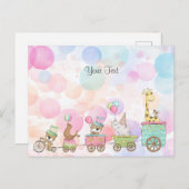 Zirkustiere Postkarte (Vorne/Hinten)