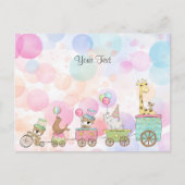 Zirkustiere Postkarte (Vorderseite)