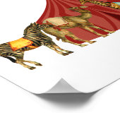 Zirkustiere und Zelte Poster (Ecke)