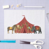 Zirkustiere und Zelte Seidenpapier (Handwerk)