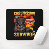 Zirkustin Survivor Funny Odely Specific Cat Mem Mousepad (Mit Mouse)