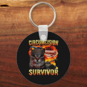 Zirkustin Survivor Funny Odely Specific Cat Mem Schlüsselanhänger (Vorderseite)