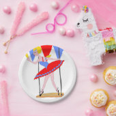 Zirkustrapeze-Künstler-Zirkus-Party Pappteller (Party)