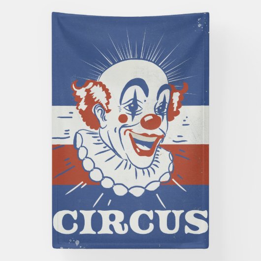 Zirkuswerbung im Vintage-Stil Banner (Vertikal)