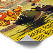 Zirkuswerbung im Vintage-Stil Poster (Ecke)