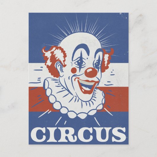 Zirkuswerbung im Vintage-Stil Postkarte (Vorderseite)