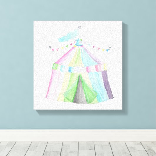 Zirkuszelt-Leinwand Leinwanddruck (Insitu (Holzboden))