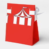 Zirkuszelte in Rot und Weiß Geschenkschachtel (Rückseite)