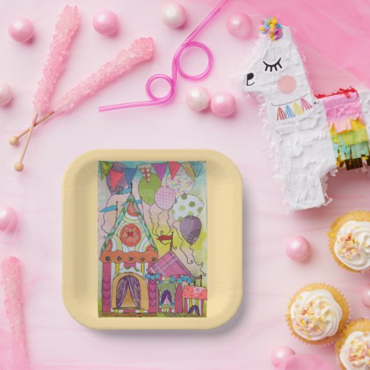 Zirkuszelte und Balloons-2 Pappteller (Party)