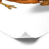 Zirpende Hühner-Akabatenstaffel Poster (Ecke)