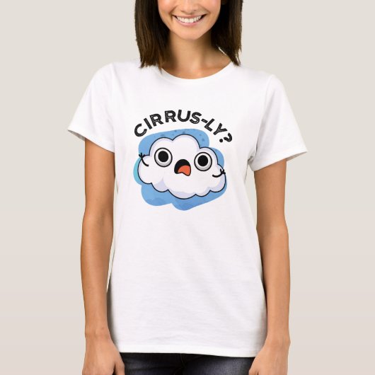 Zirrer, lustiger Wetterwolke Cirrus Cloud Puff T-Shirt (Vorderseite)