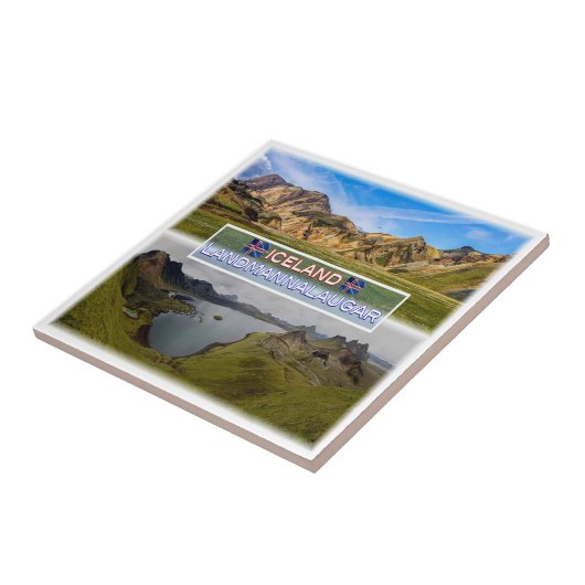 zIS003 LANDMANNALAUGAR, Island, Fliese (Seite)