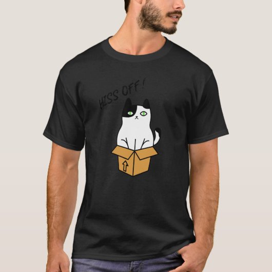 Zisch ab, Katze! T-Shirt (Vorderseite)
