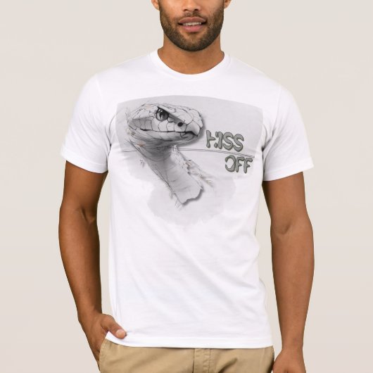 "Zisch Ab" Viper Grafik T-Shirt (Vorderseite)