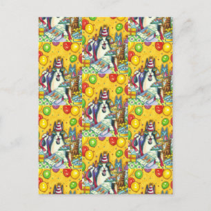 ZISCH N' FITZ KATZEN, KÄTZCHEN, MÄUSE, LUSTIGER GE POSTKARTE