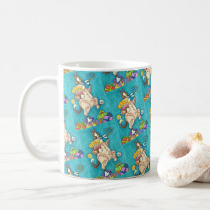 ZISCHEN N' FITZ KATZE IM GEBURTSTAGSANZUG, TORTE & KAFFEETASSE