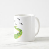 Zischen-Schlange niedliches Emoji Kaffeetasse (VorderseiteRechts)