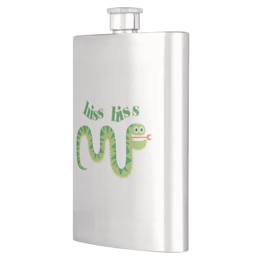 Zischen-Zischen-Schlange Flachmann (Links)