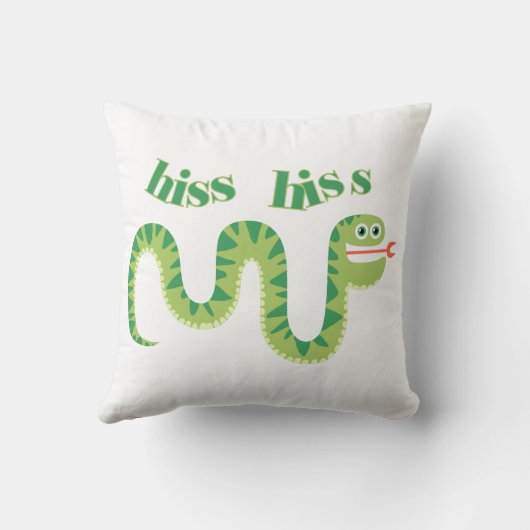 Zischen-Zischen-Schlange Kissen (Rückseite)