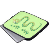Zischen-Zischen-Schlange Laptopschutzhülle (Vorne Knopf)