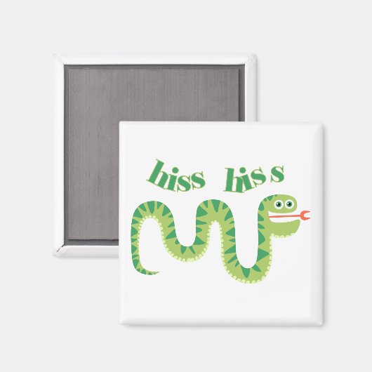 Zischen-Zischen-Schlange Magnet (Vorderseite/Rückseite)