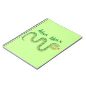 Zischen-Zischen-Schlange Notizblock (Linke Seite)