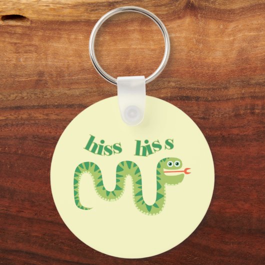 Zischen-Zischen-Schlange Schlüsselanhänger (Vorderseite)