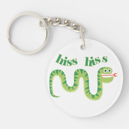 Zischen-Zischen-Schlange Schlüsselanhänger (Vorderseite)