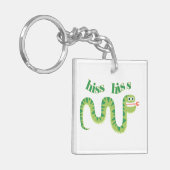 Zischen-Zischen-Schlange Schlüsselanhänger (Vorderseite links)