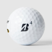 Zischende Schlange - Golfergeschenk Golfball (Logo)