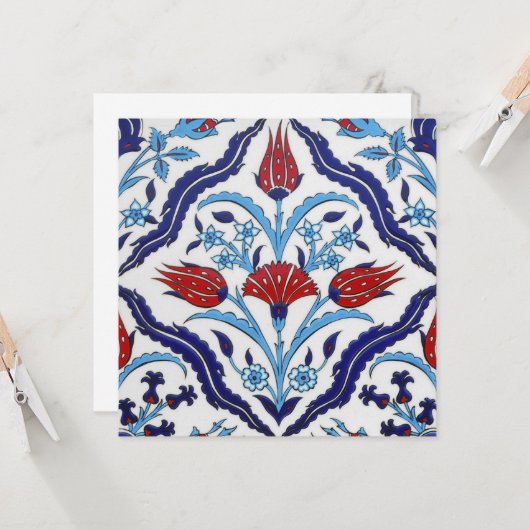 Zisnikfliese Karte (Vorderseite/Rückseite Beispiel)