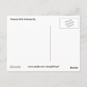 Zisterne mit Schmetterling Postkarte (Rückseite)