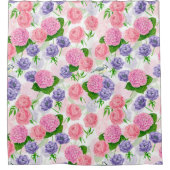 Zistvogel und Blume Duschvorhang (Vorderseite)