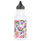 Zistvogel und Blume Edelstahlflasche (Rechts)