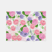 Zistvogel und Blume Fleecedecke (Vorderseite (Horizontal))