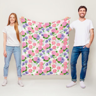 Zistvogel und Blume Fleecedecke