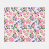 Zistvogel und Blume Fleecedecke (Vorderseite (Horizontal))