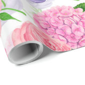 Zistvogel und Blume Geschenkpapier (Rolleneckpunkt)