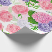 Zistvogel und Blume Geschenkpapier (Ecke)