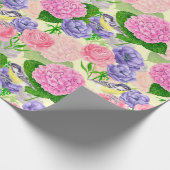 Zistvogel und Blume Geschenkpapier (Ecke)
