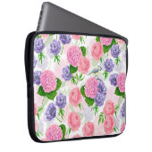 Zistvogel und Blume Laptopschutzhülle (Vorne Rechts)