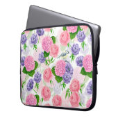 Zistvogel und Blume Laptopschutzhülle (Vorderseite Links)