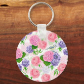 Zistvogel und Blume Schlüsselanhänger (Vorderseite)