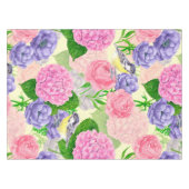 Zistvogel und Blume Tischdecke (Vorderseite (Horizontal))